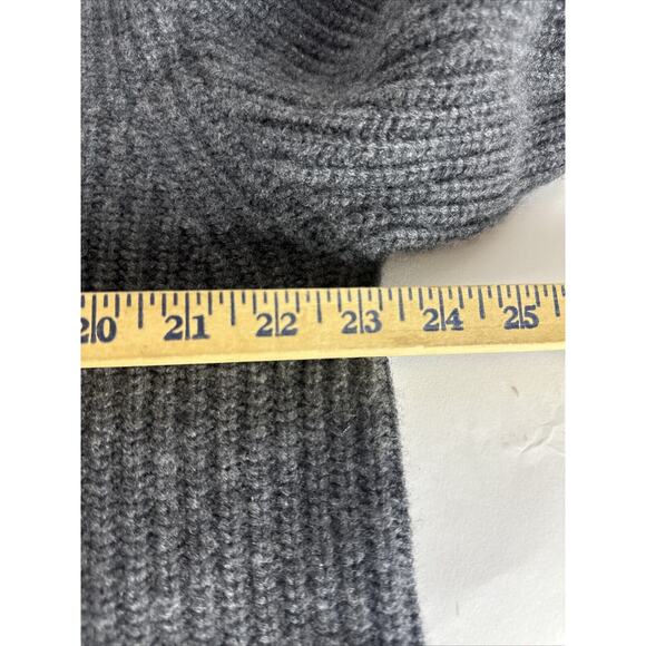 NILI LOTAN 100% Cashmere Sweater Zip Turtleneck Size Small Gray - Picture 7 of 9